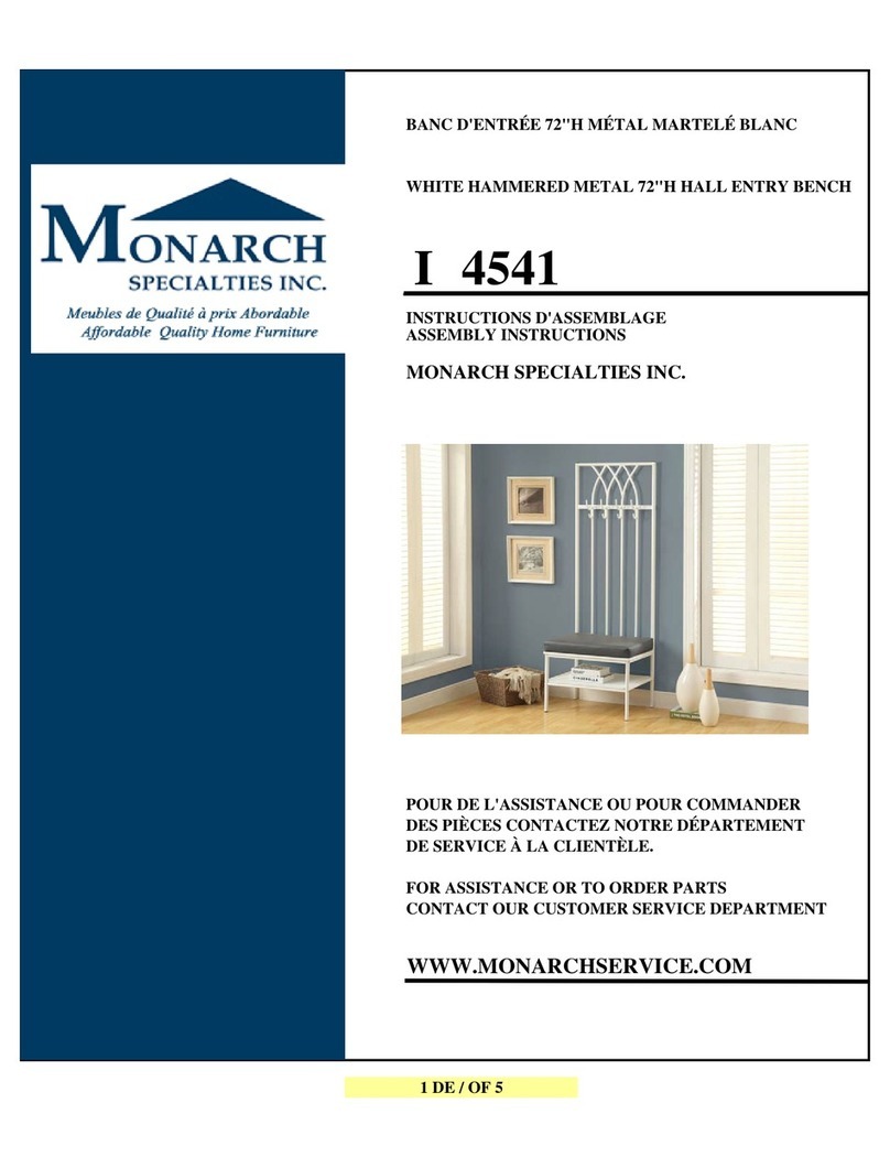 Monarch Specialties I 4541 User manual
