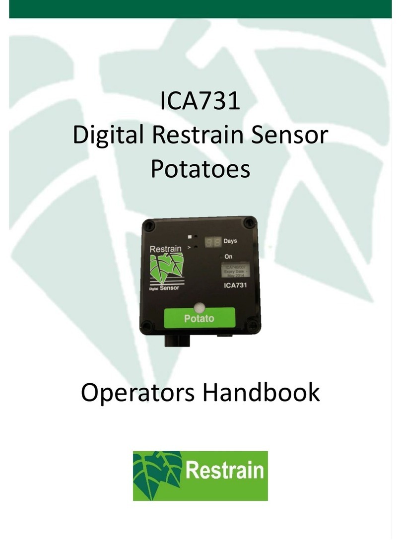 Restrain ICA731 Operator's handbook