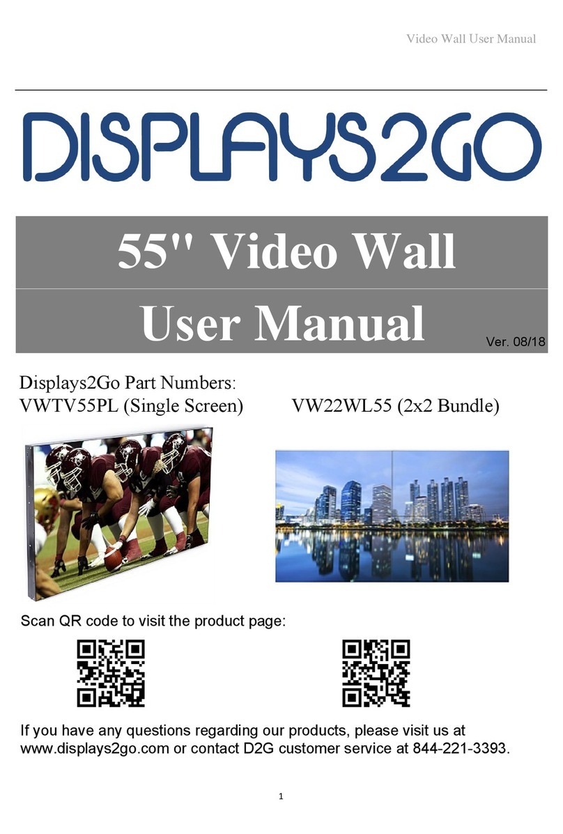 Displays2go VWTV55PL User manual