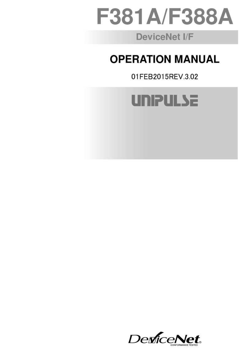 Unipulse DeviceNet F381A User manual