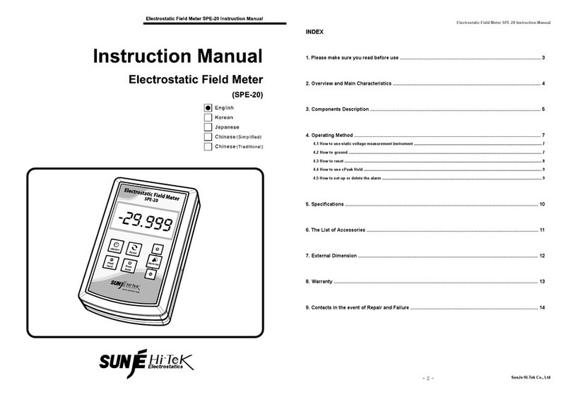Sunje Hi-Tek SPE-20 User manual