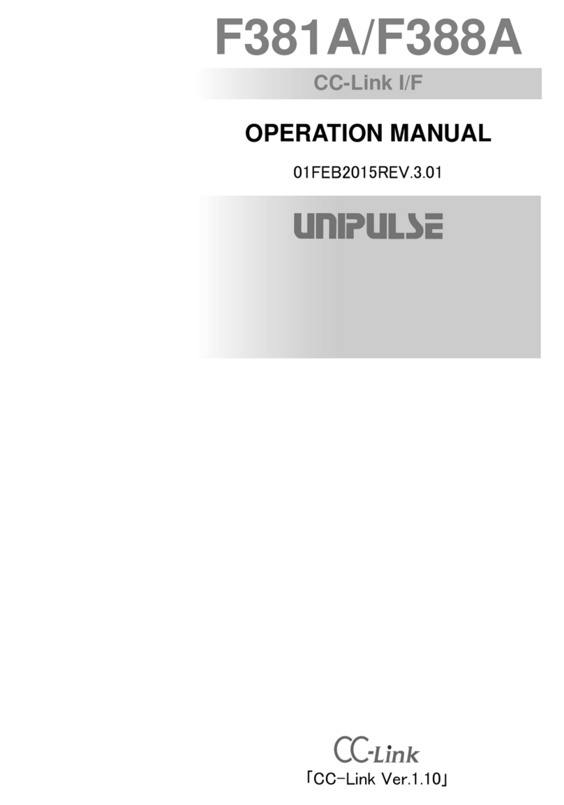 Unipulse DeviceNet F381A Operation manual