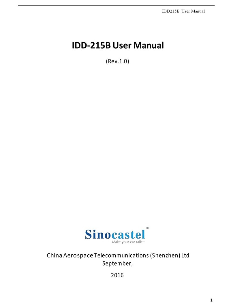 SinoCastel IDD-215B User manual
