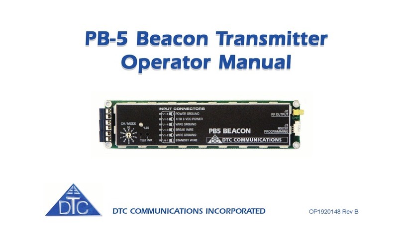 DTC PB-5 Operator's manual