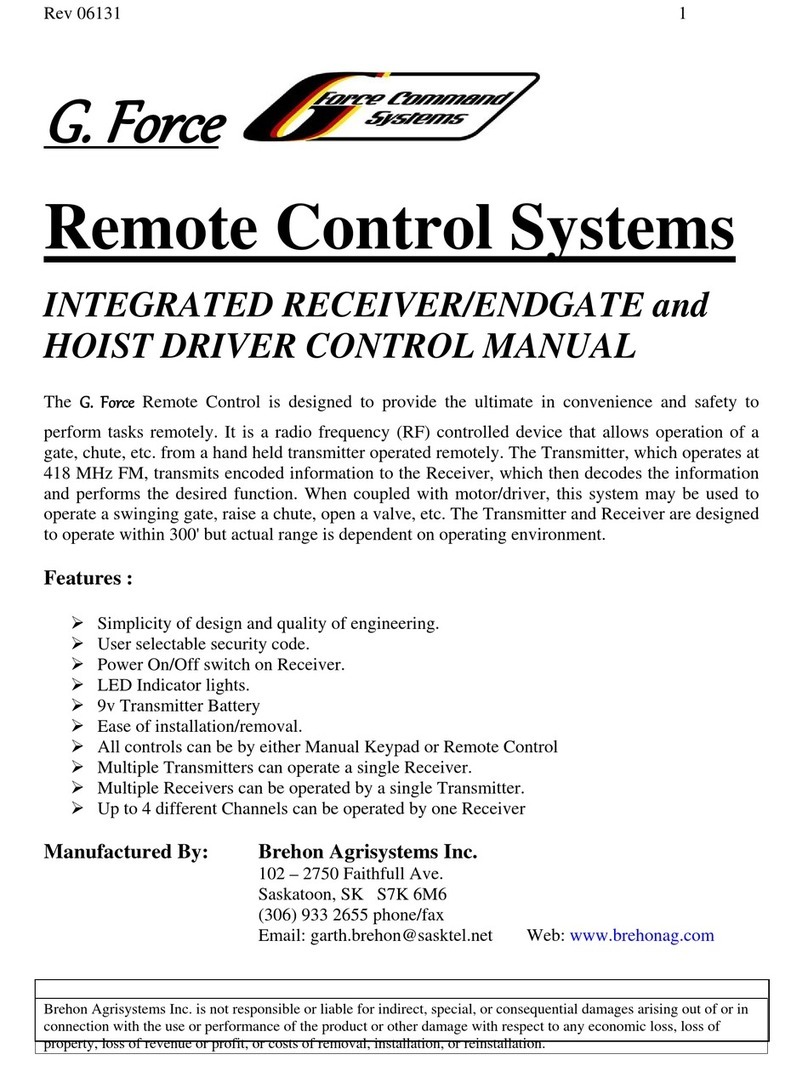 Brehon Agrisystems G. Force User manual