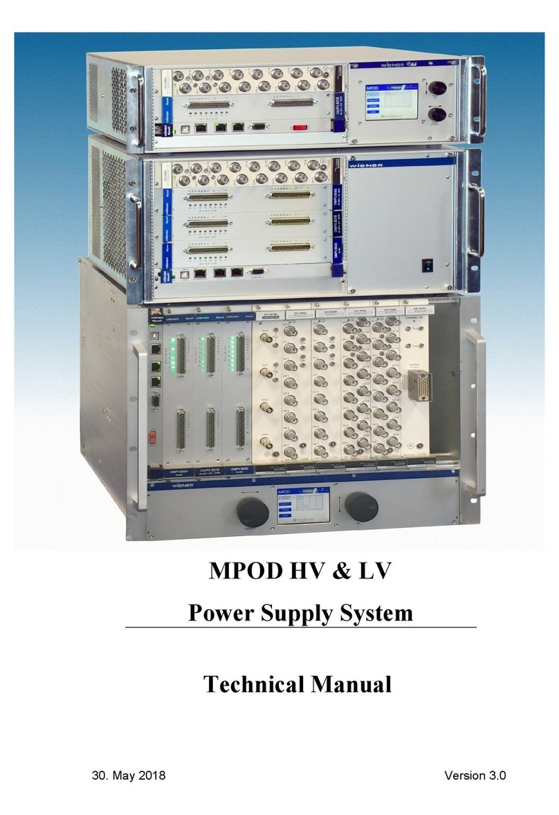 Wiener MPOD HV Technical manual