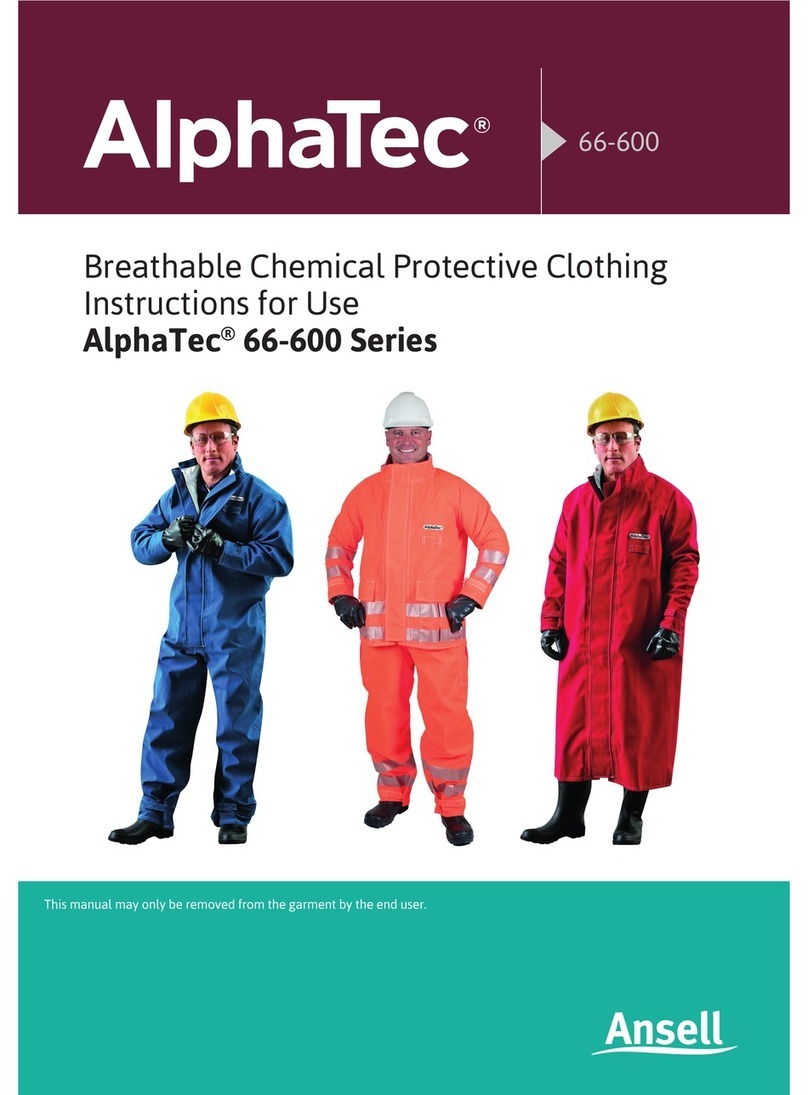 Ansel AlphaTec 66-600 Series Instructions for use