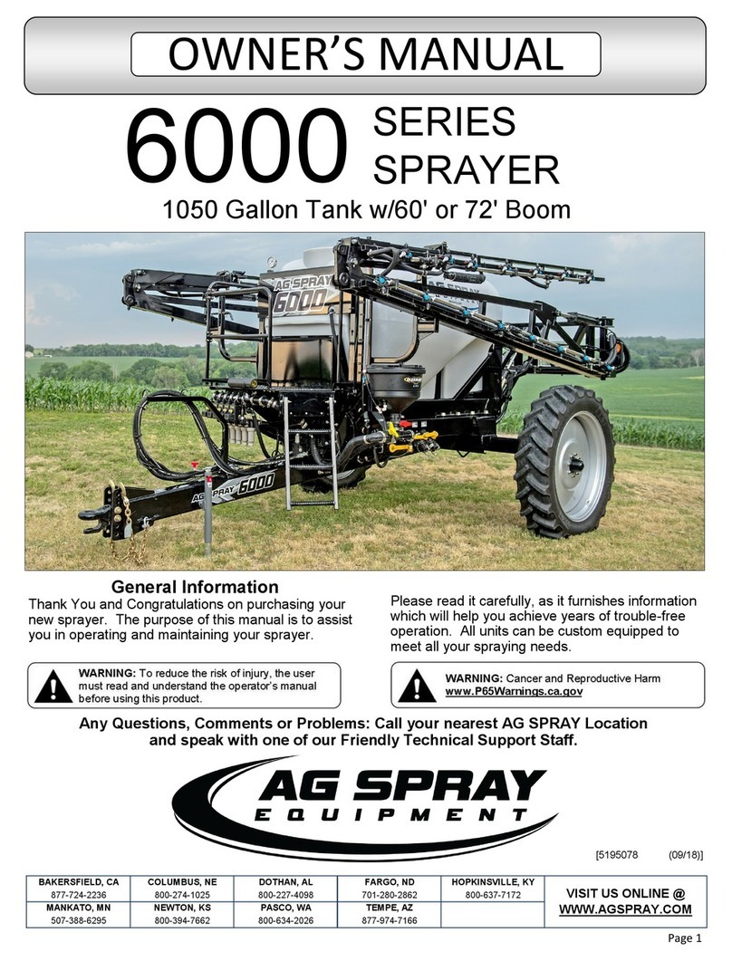 AG SPRAY 6000 Series owner's manual