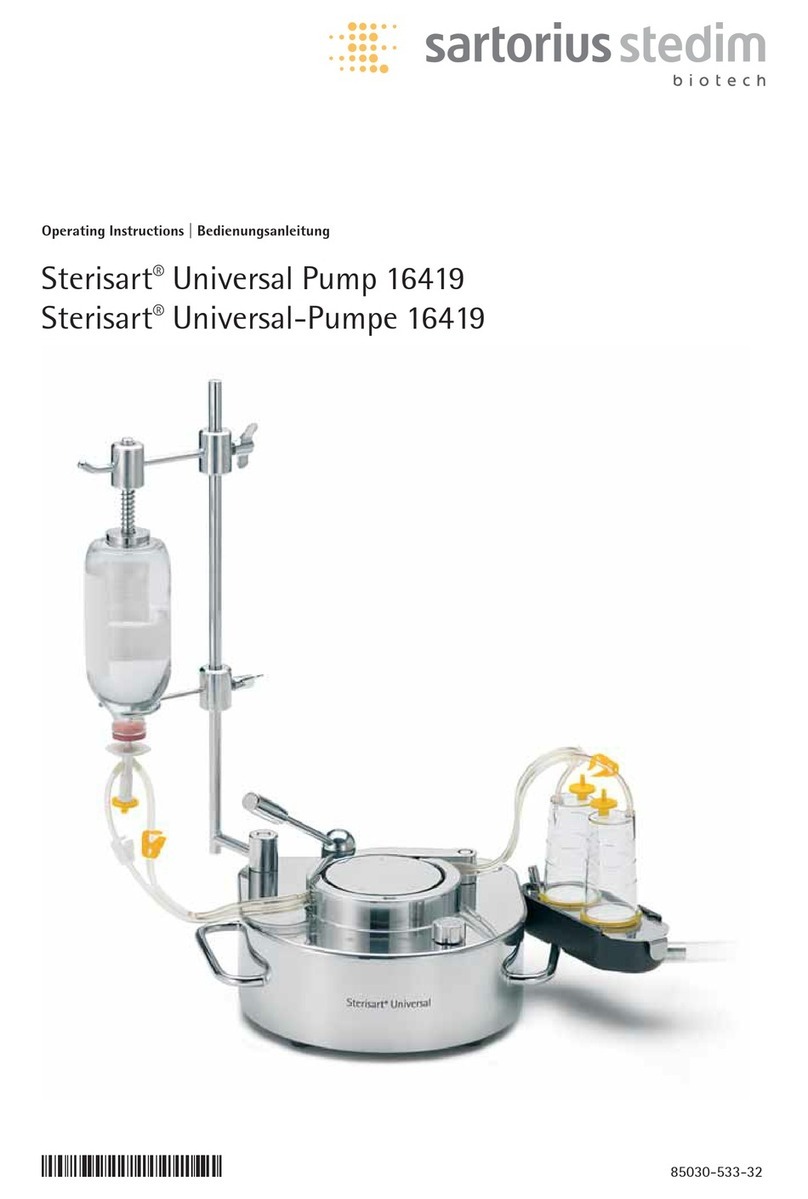 Sartorius Stedim Biotech Sterisart Universal 16419 operating instructions