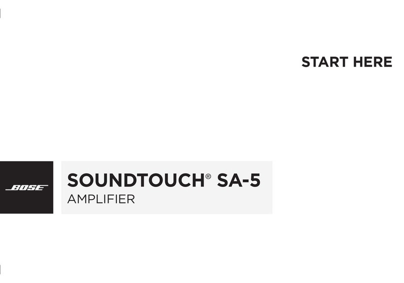 Bose SoundTouch SA-5 quick start guide