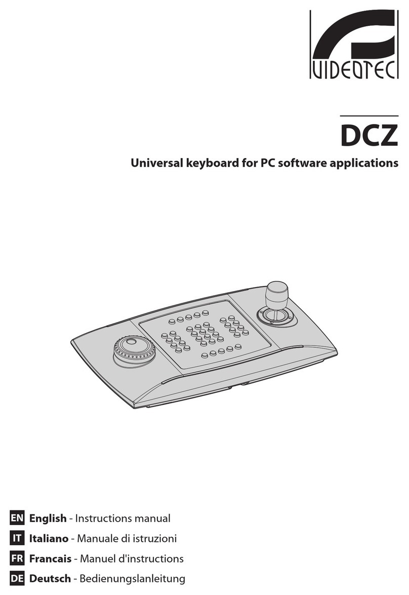 Videotec DCZ User manual