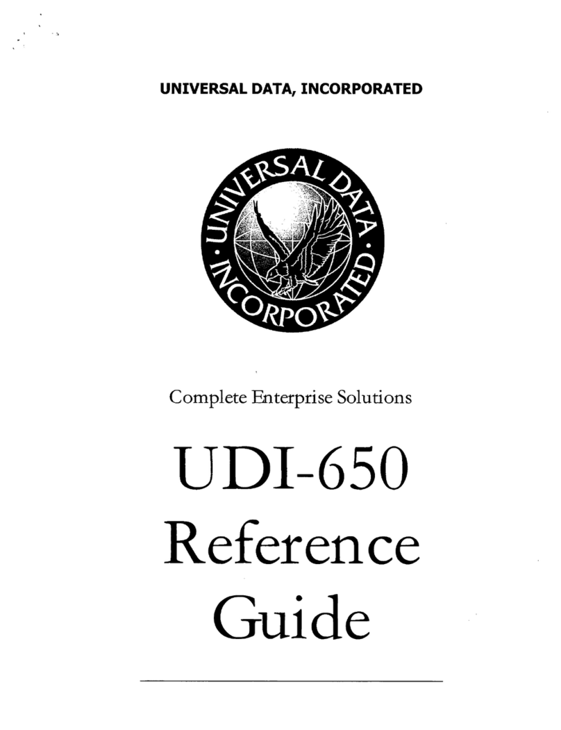 Universal Data UDI-650 User manual