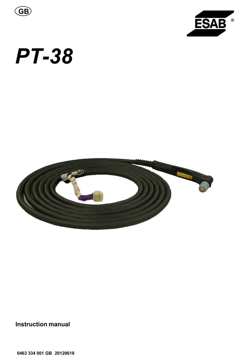 ESAB PT-38 User manual