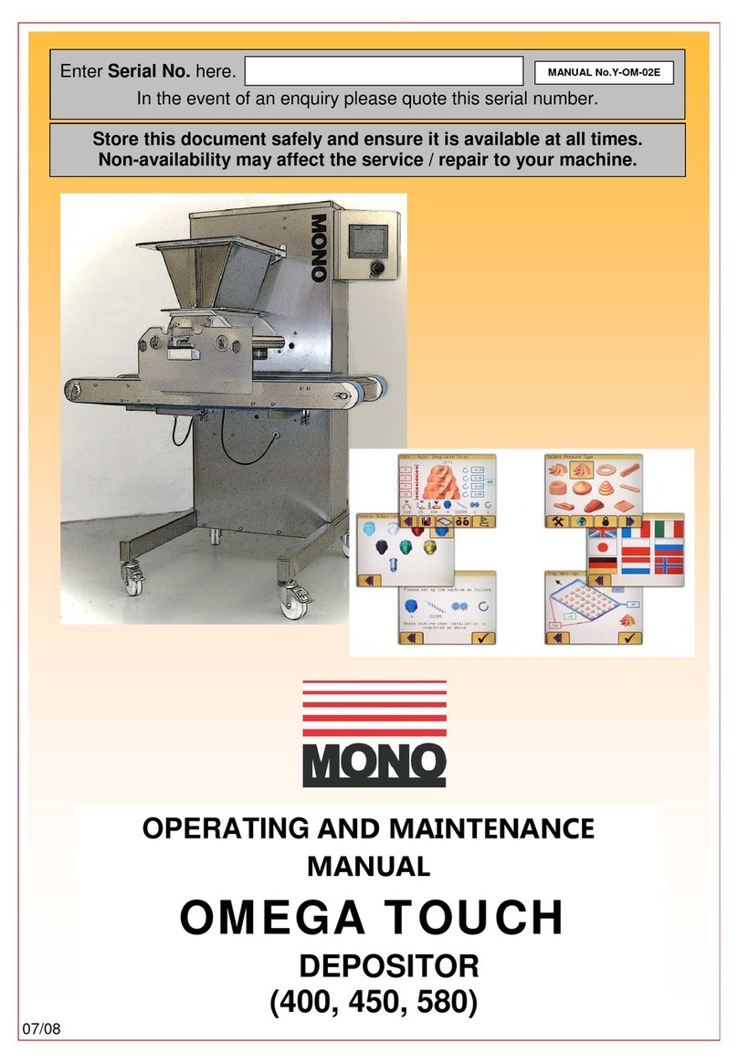 Mono OMEGA TOUCH 450 Operating and maintenance manual