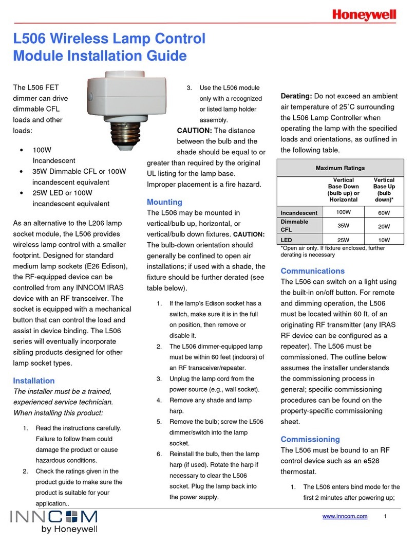 Honeywell L506 installation guide