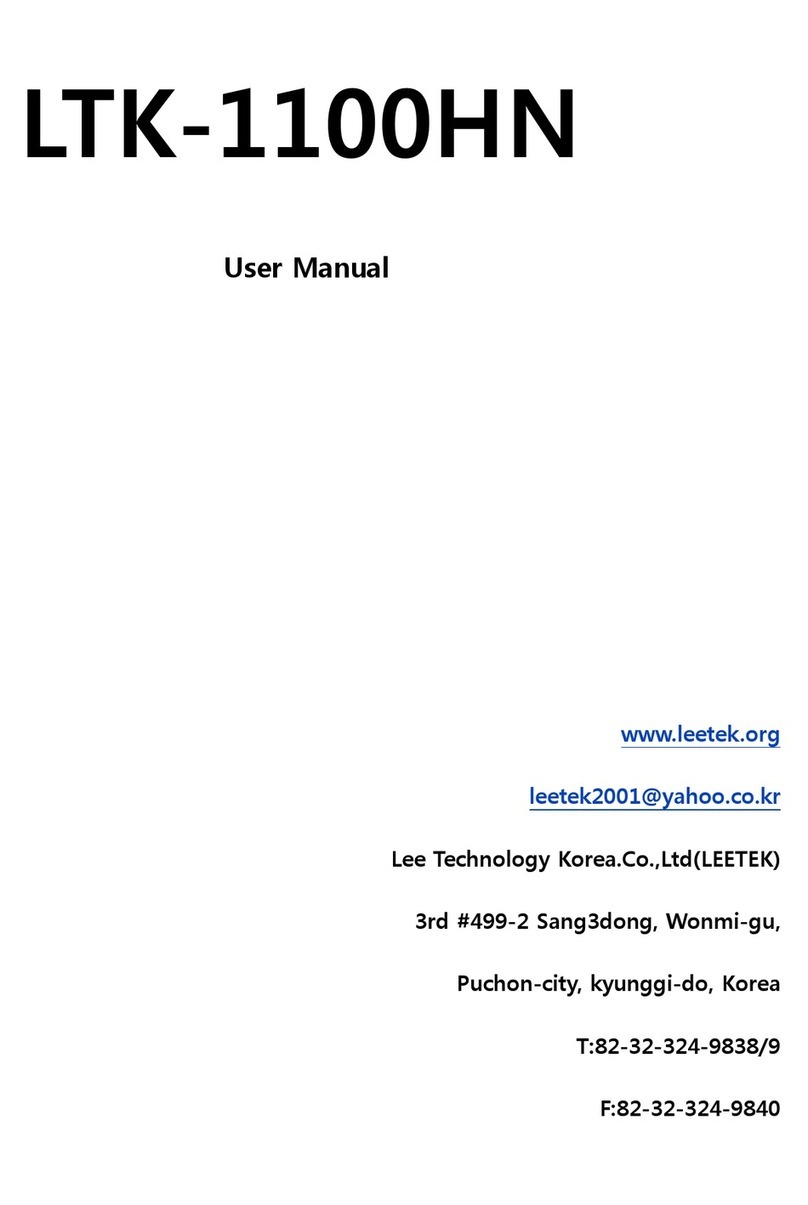Lee Technology LTK-1100HN User manual