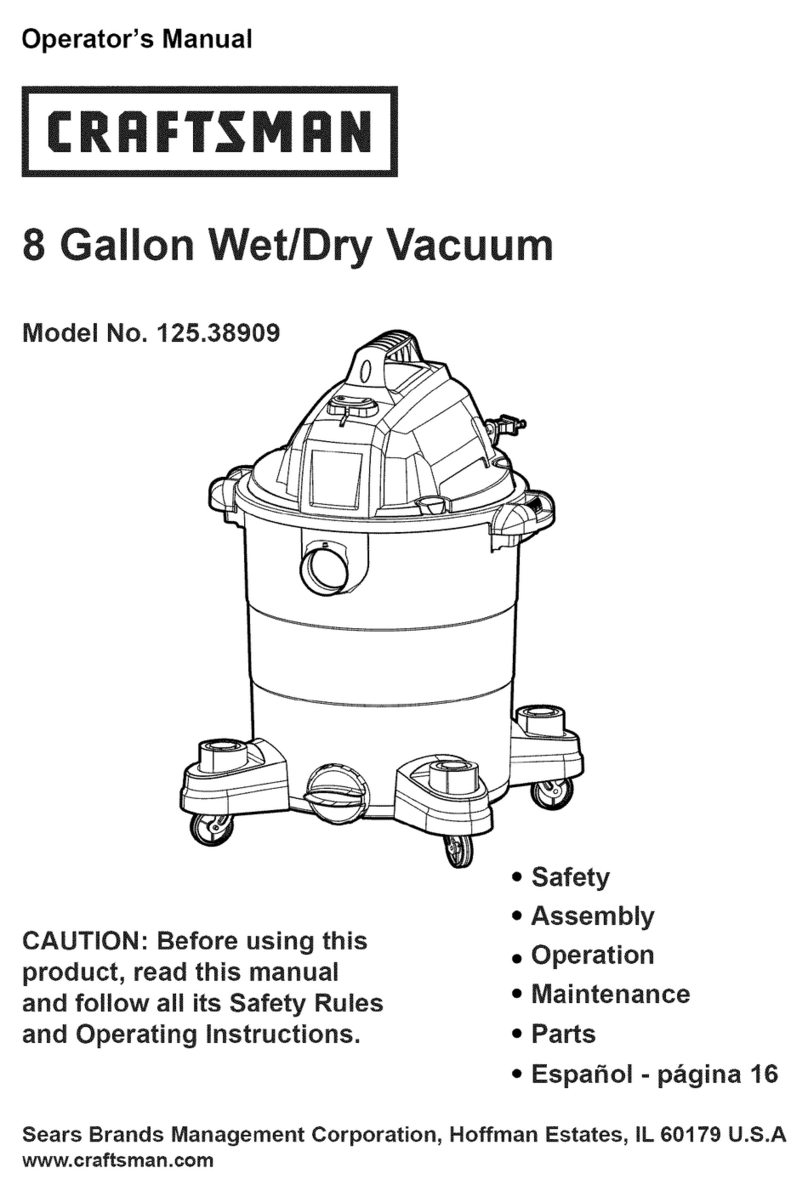 Craftsman 125.38909 Operator's manual
