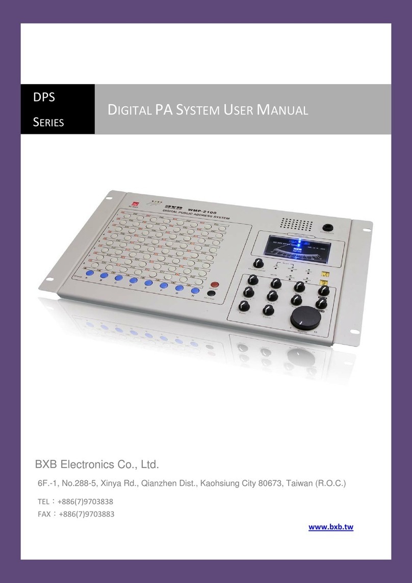 BXB Electroics WMP-2100 user manual
