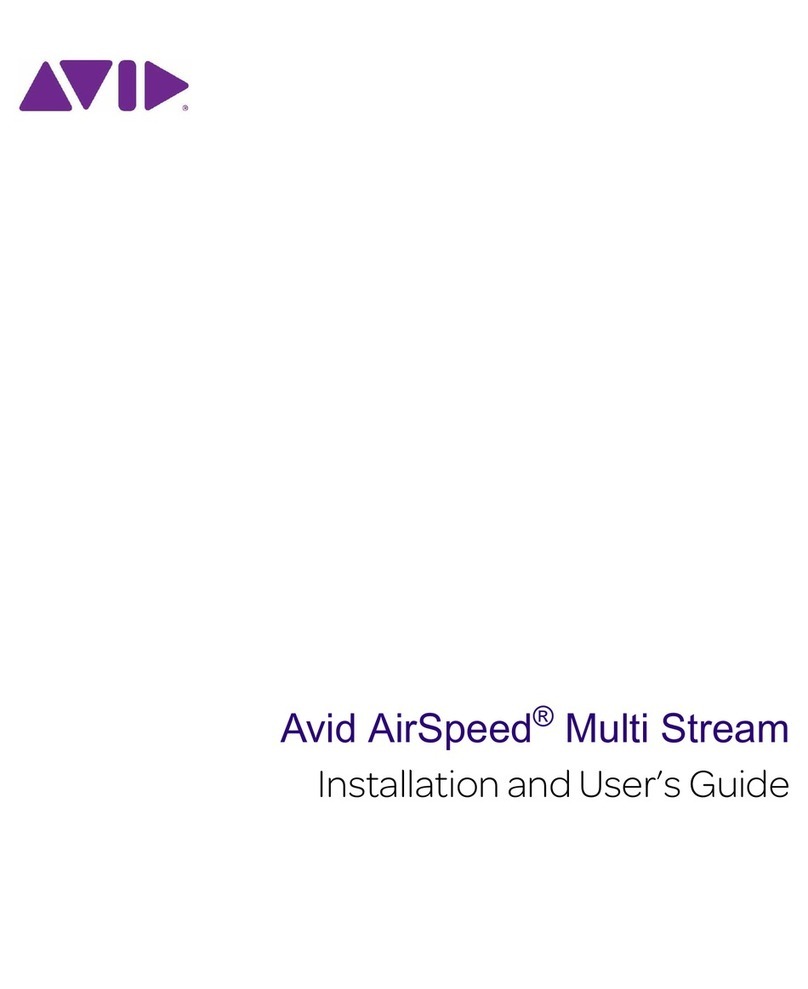 Avid Technology AirSpeed Multi Stream Installation and user guide