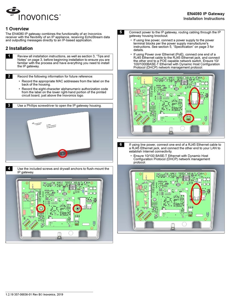 Inovonics EN4080 User manual