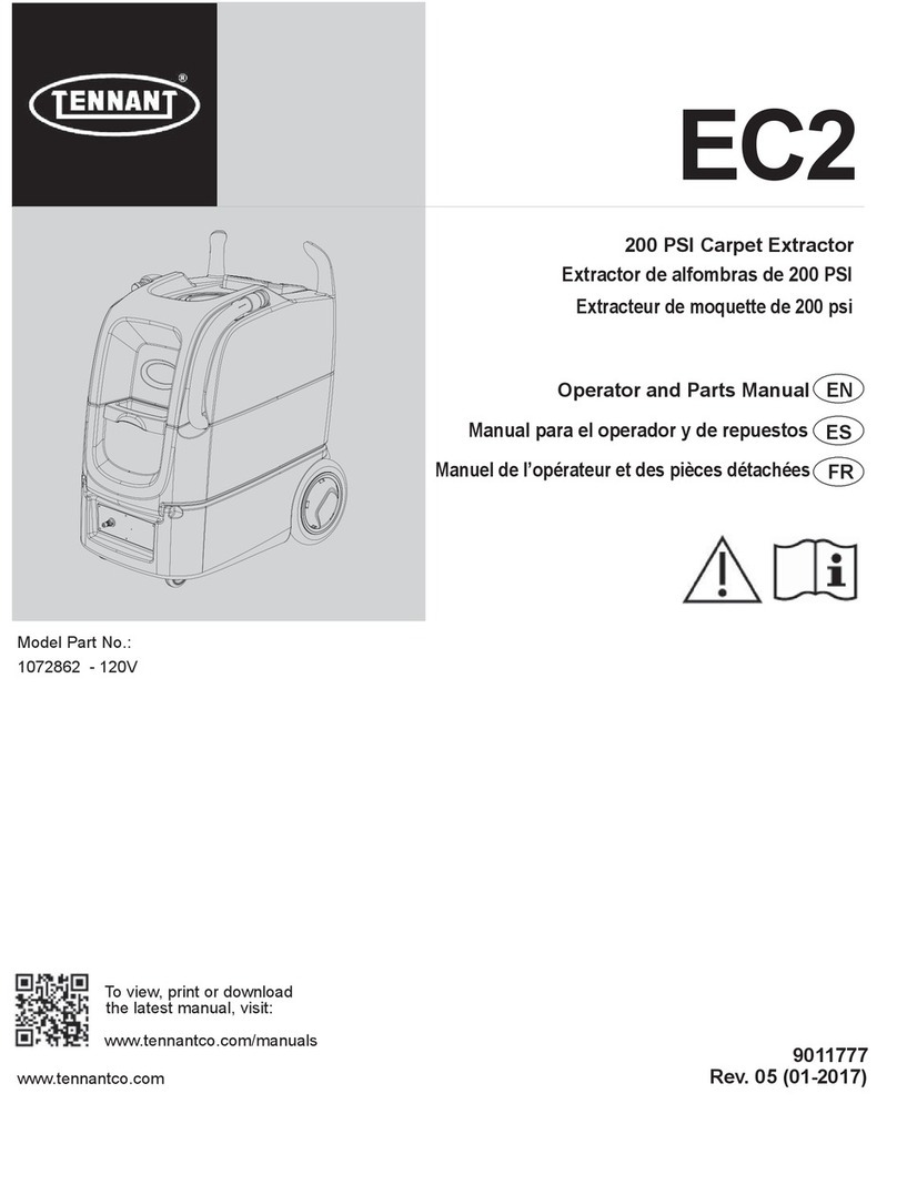 Tennant EC2 Operator and parts manual