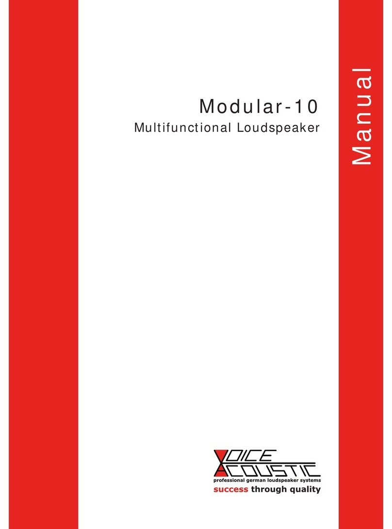Voice-Acoustic Modular-10 User manual