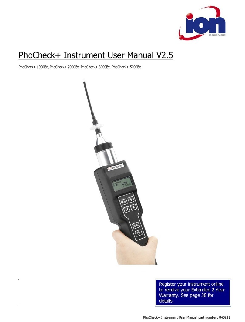 ion science PhoCheck Plus 1000Ex user manual