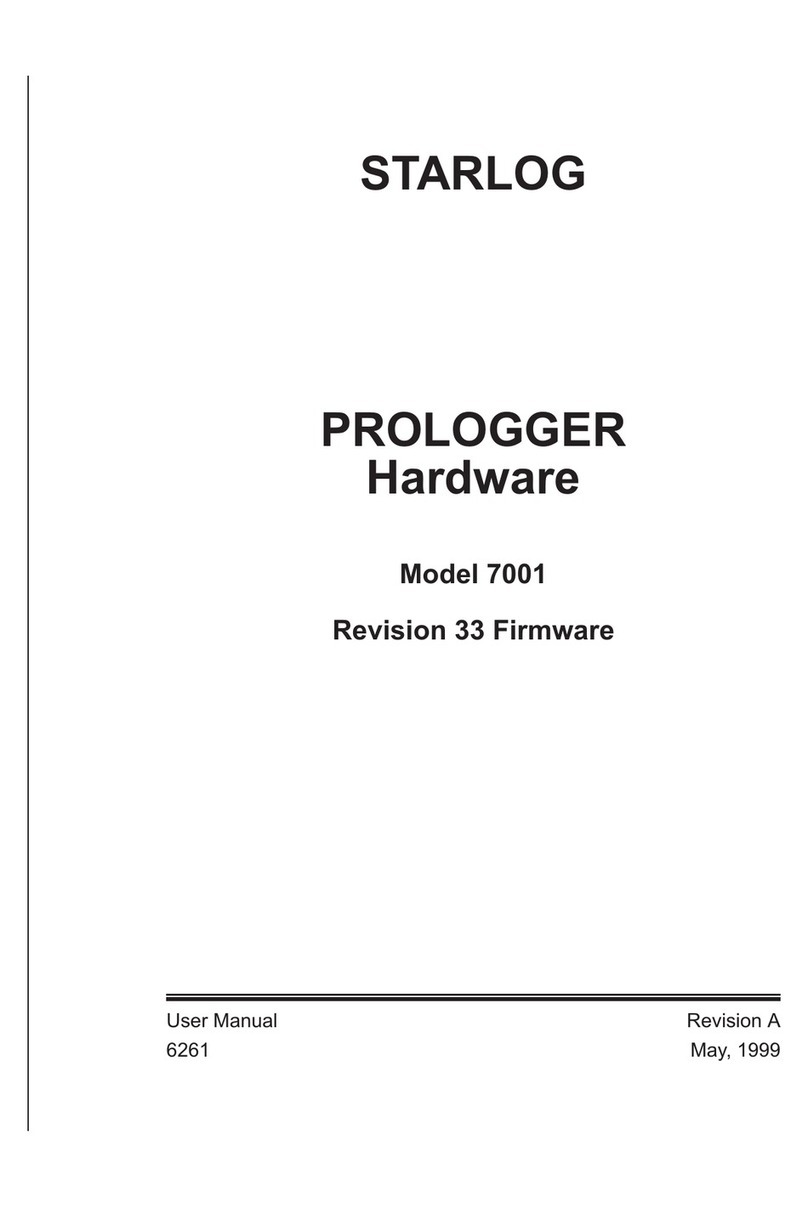 UniData Communication Systems Starlog Prologger 7001 user manual UniData Communication Systems Starlog Prologger 7001 user manual
