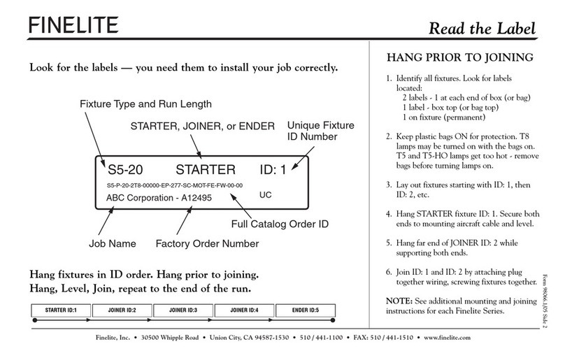 Finelite 10WM series User manual