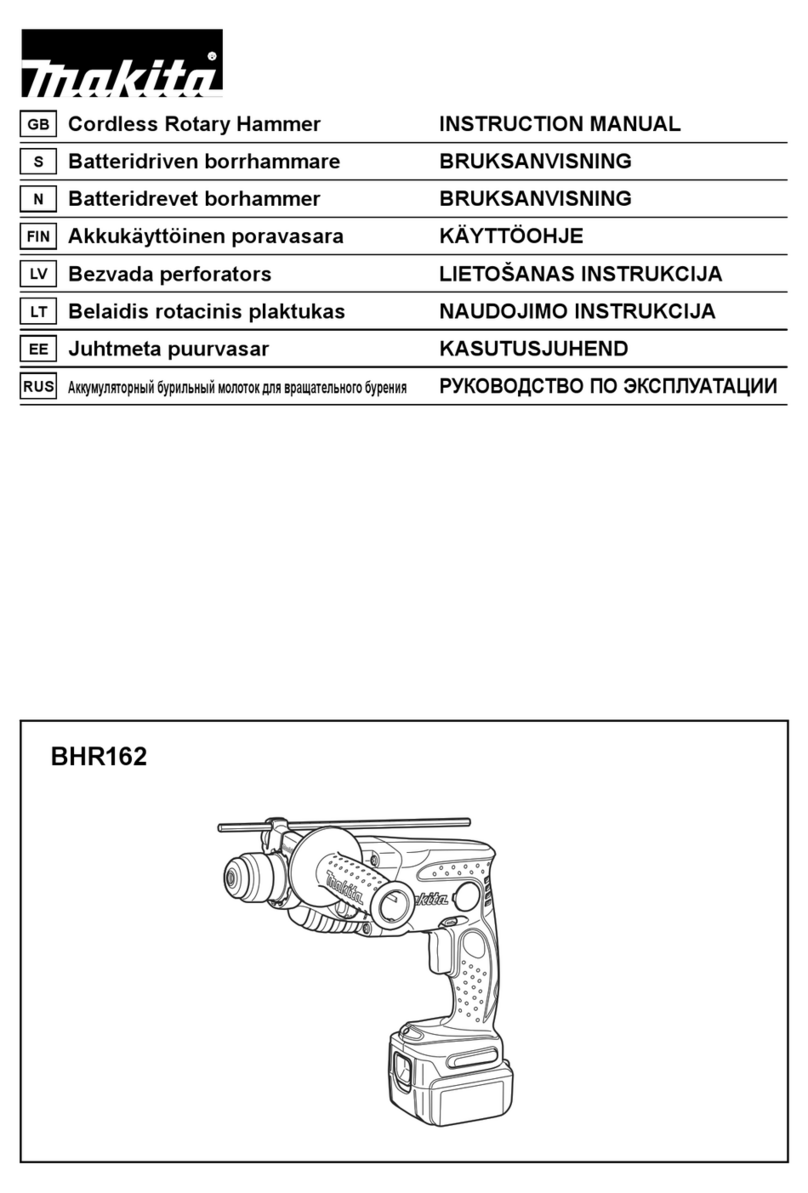 Makita BHR162 User manual Makita BHR162 User manual