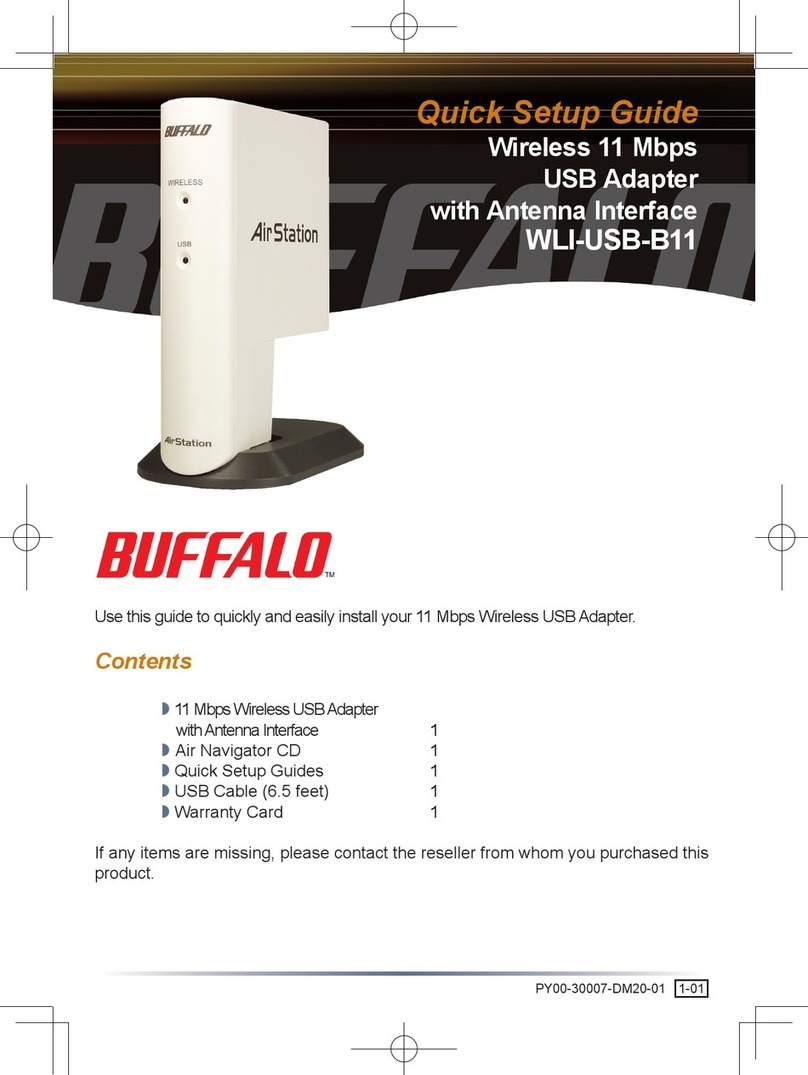 Buffalo WLI-USB-B11 User manual