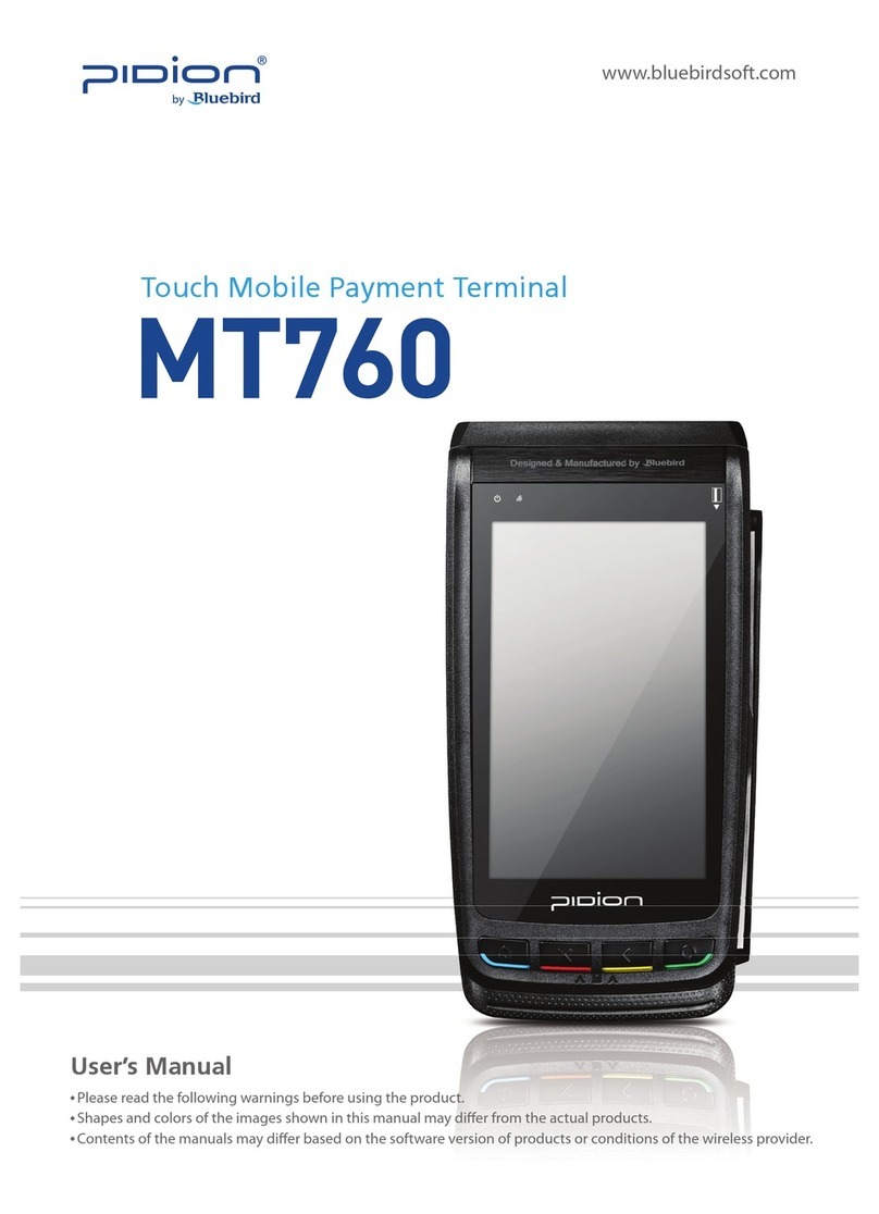 Bluebird Pidion MT760 User manual