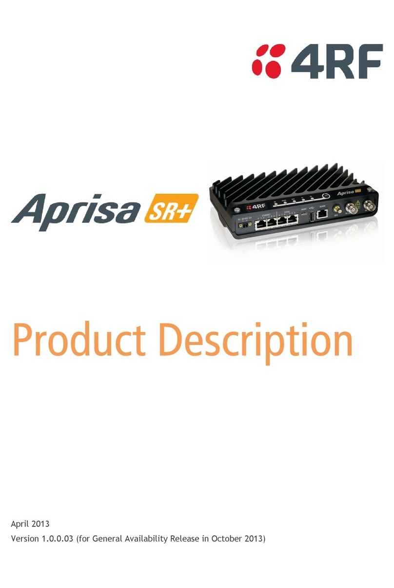 4RF Aprisa SR+ Technical specifications
