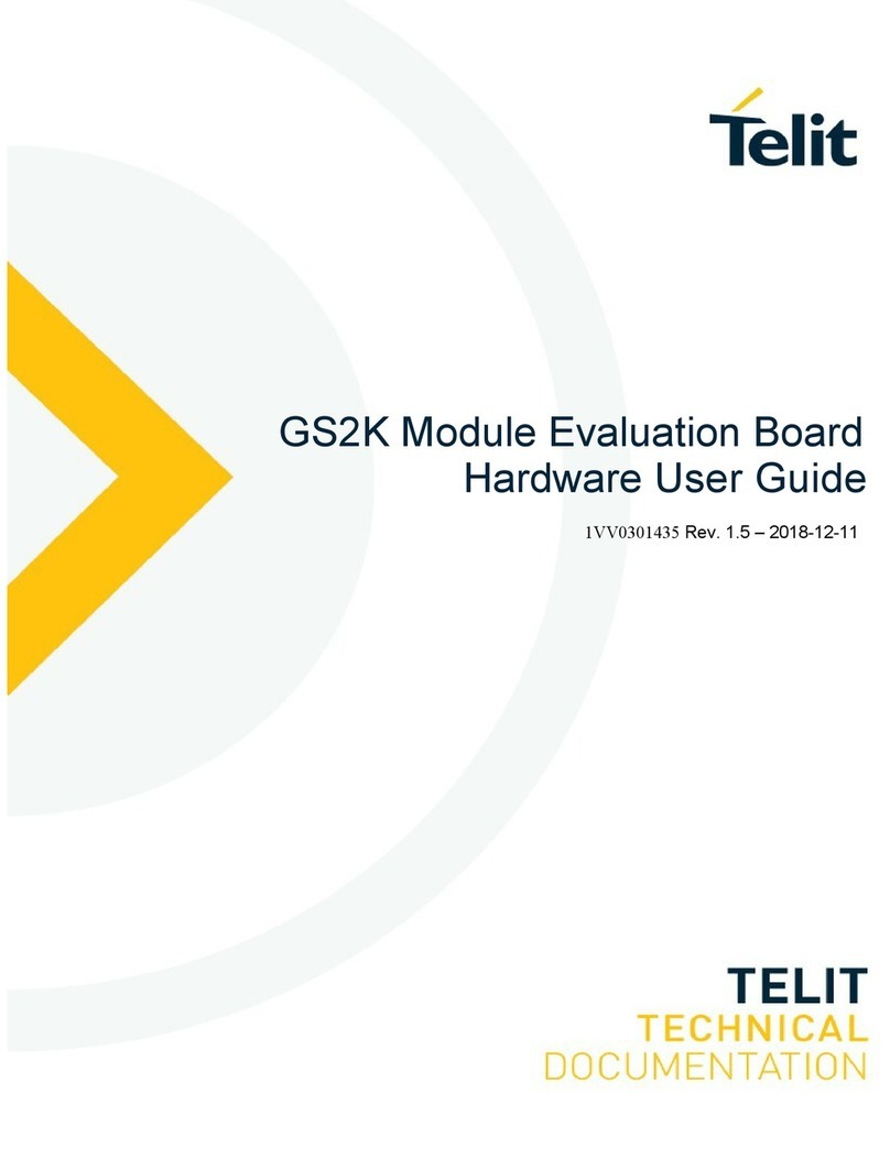 Telit Wireless Solutions GainSpan GS2K Series Hardware user's guide