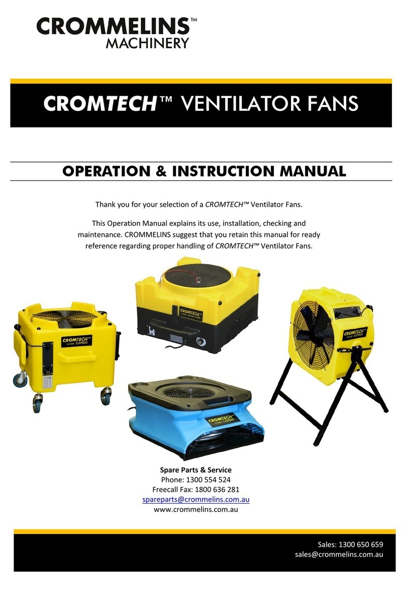 Cromtech AP110002 Operation & instruction manual Cromtech AP110002 Operation & instruction manual