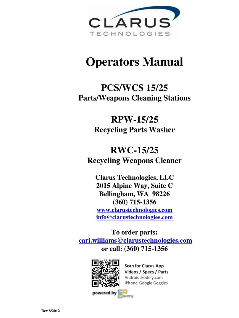 Clarus Technologies PCS-15 Operator's manual