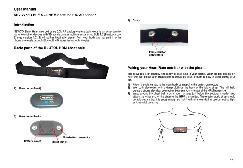 Newco Blutol HR user manual