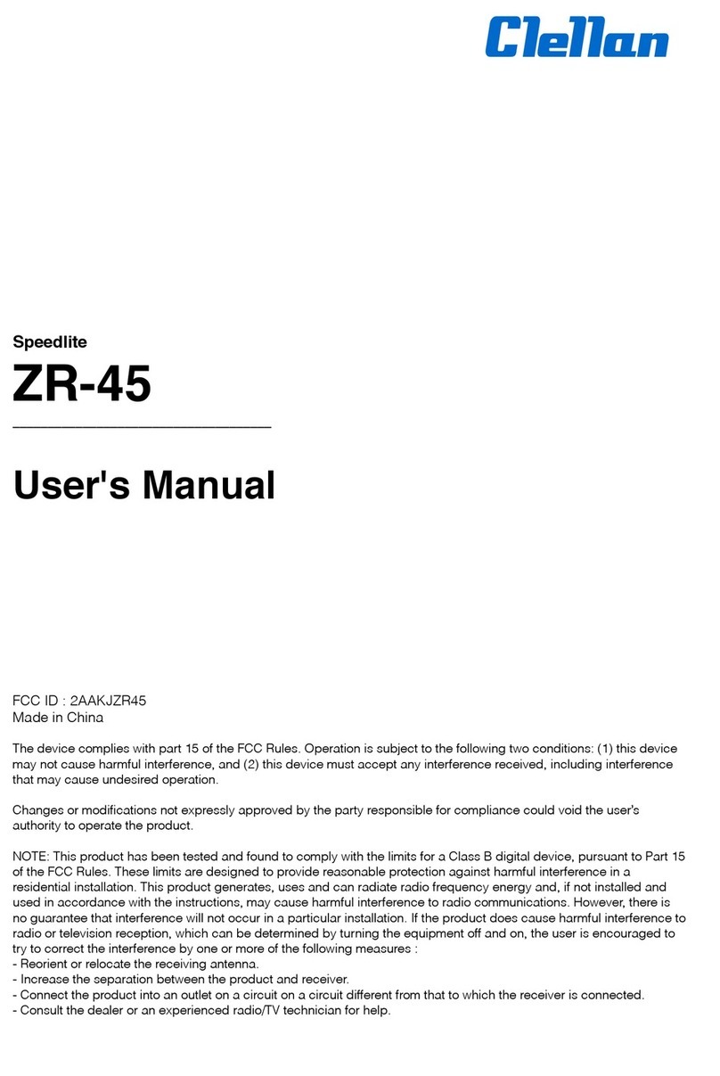 Clellan ZR-45 user manual