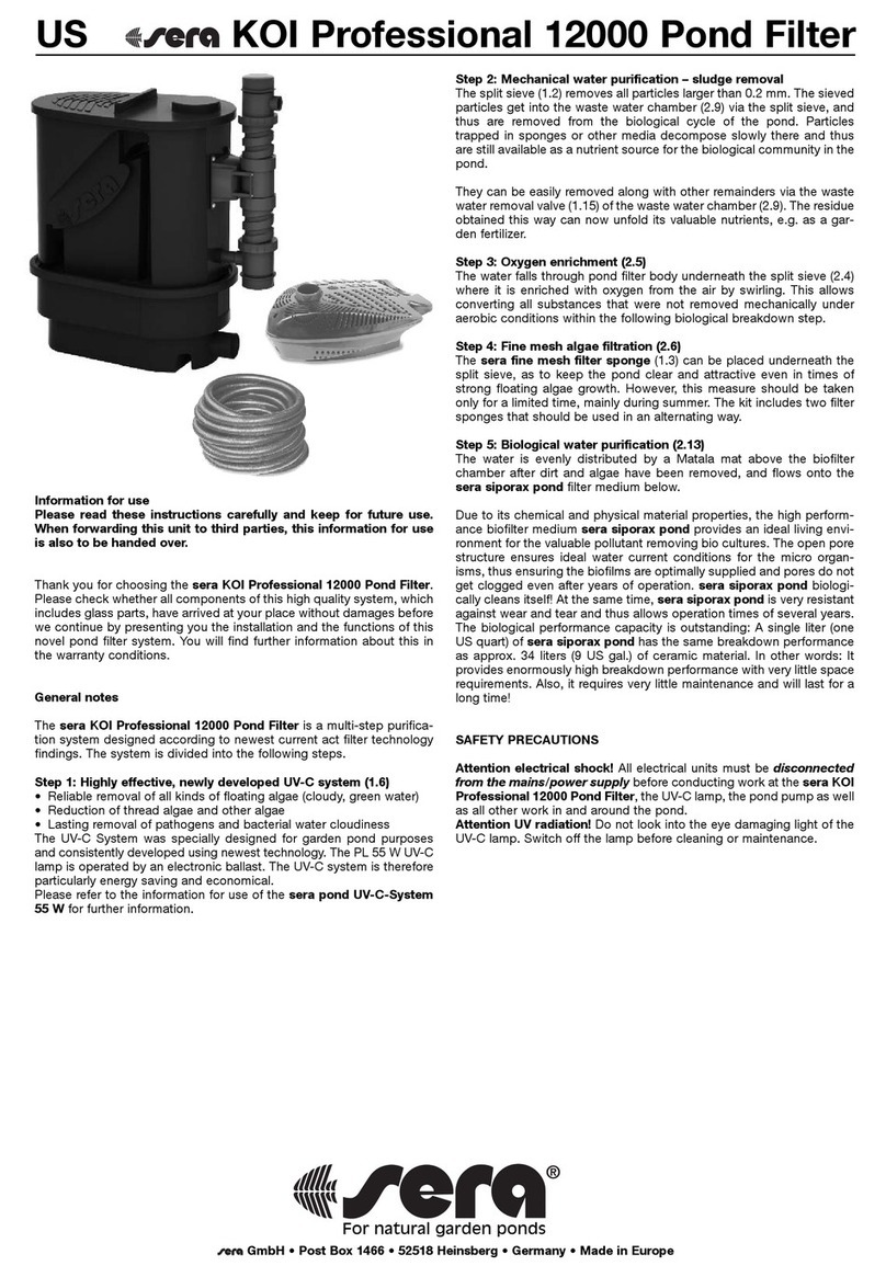 Sera KOI Professional 12000 manual Sera KOI Professional 12000 manual