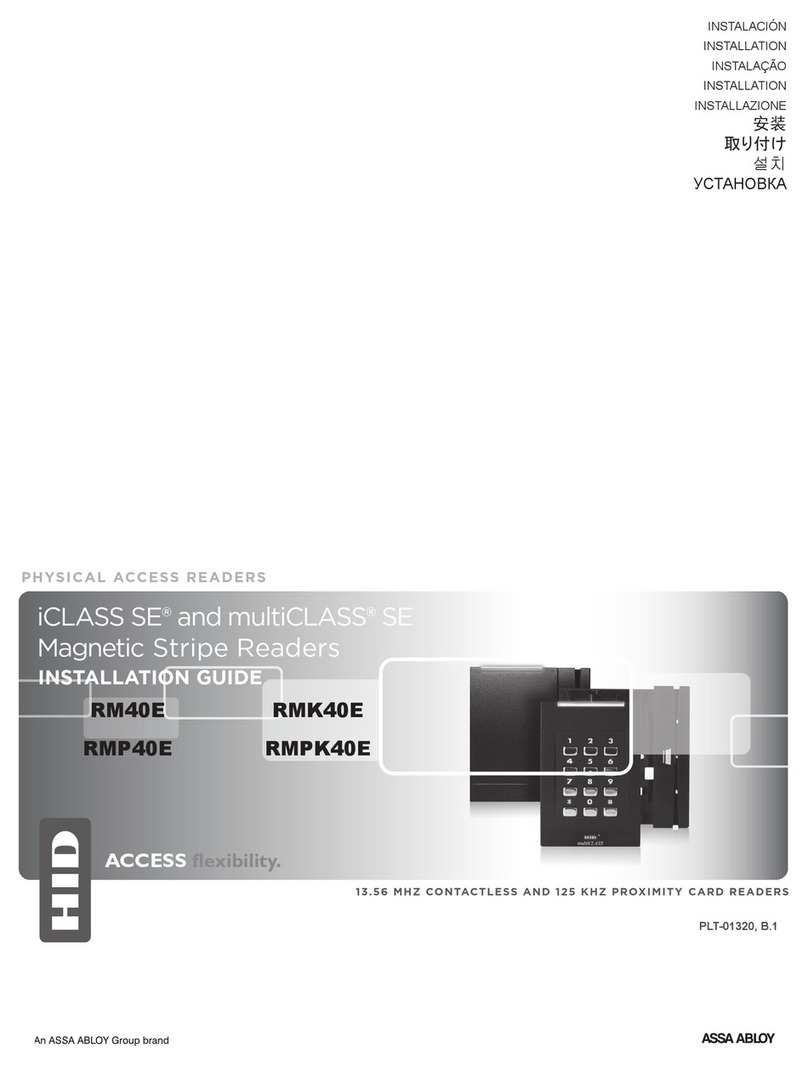 Assa Abloy multiCLASS SE Series User manual