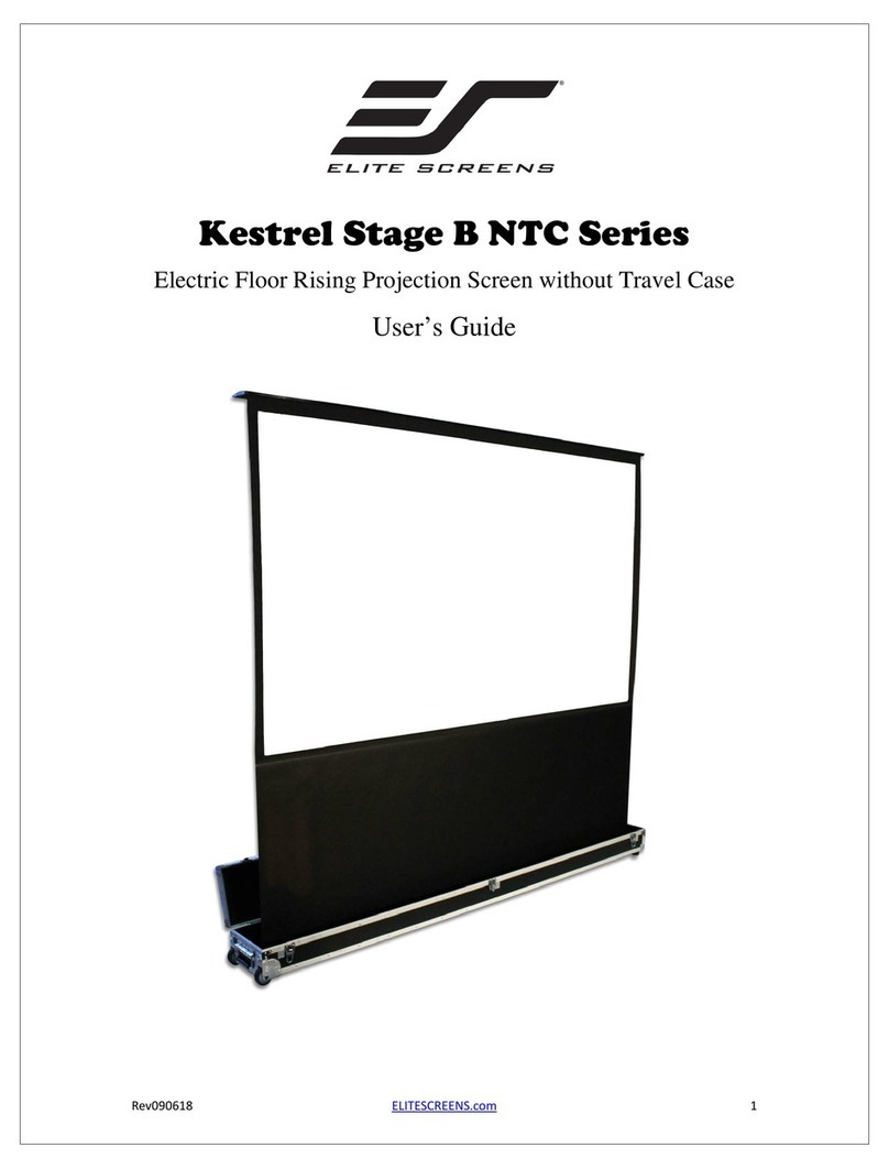 Elite Screens Kestrel Stage B NTC Series user guide Elite Screens Kestrel Stage B NTC Series user guide