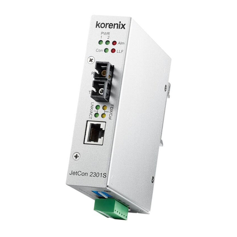 Korenix JetCon 2301S User manual