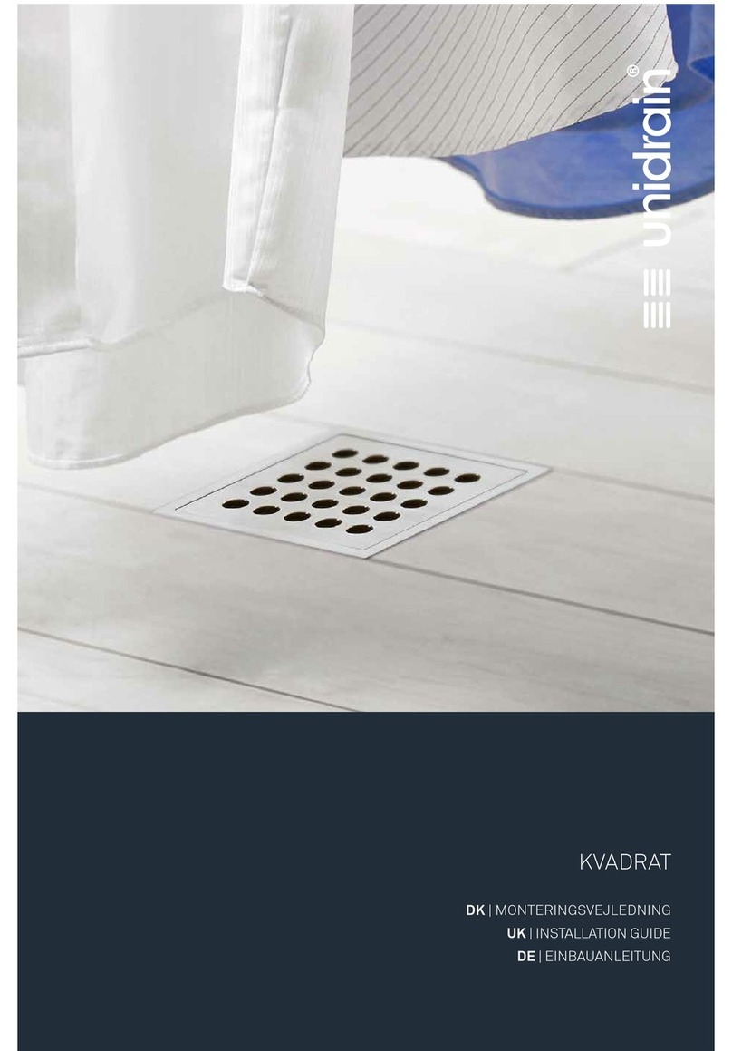 unidrain KVADRAT User manual