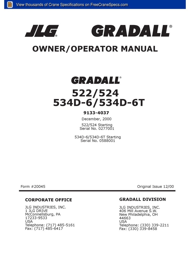 JLG GRADAL 522 Owner's/operator's manual