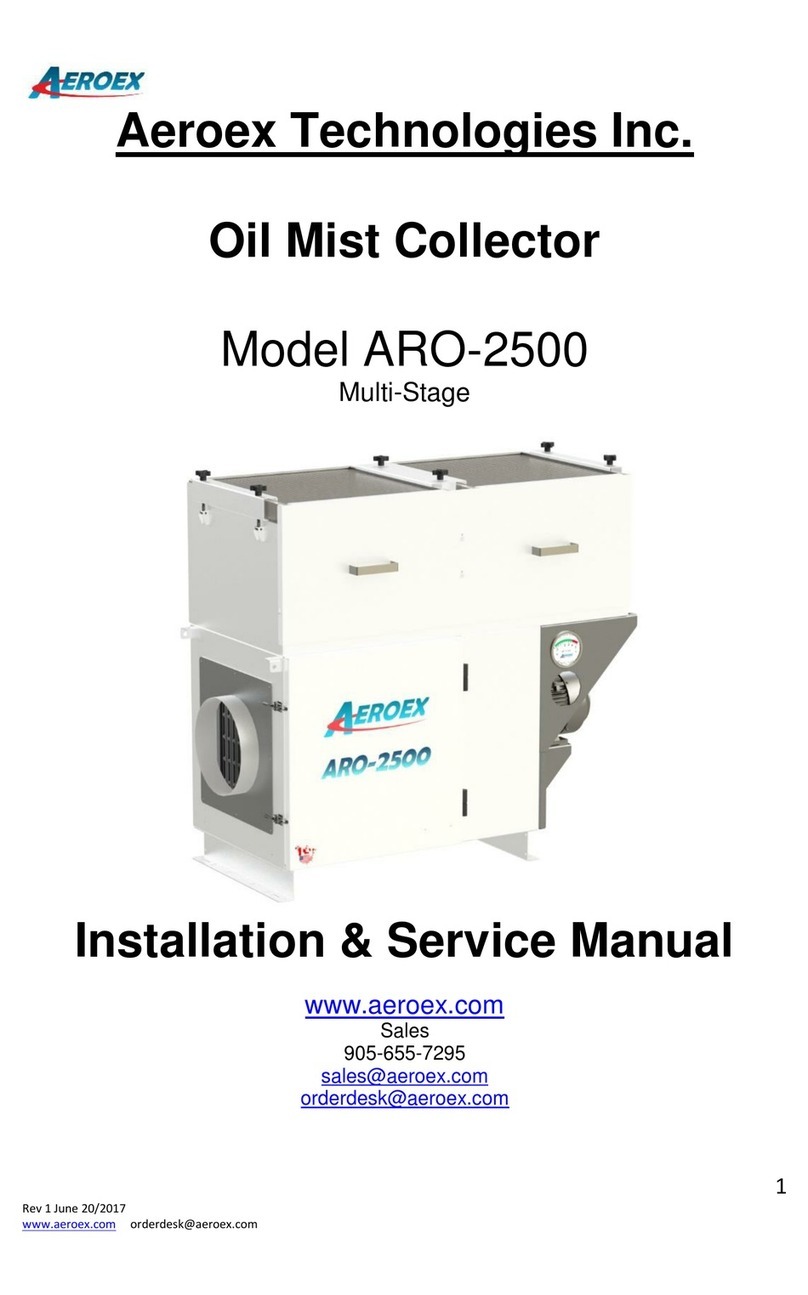Aeroex Technologies ARO-2500 Installation & service manual