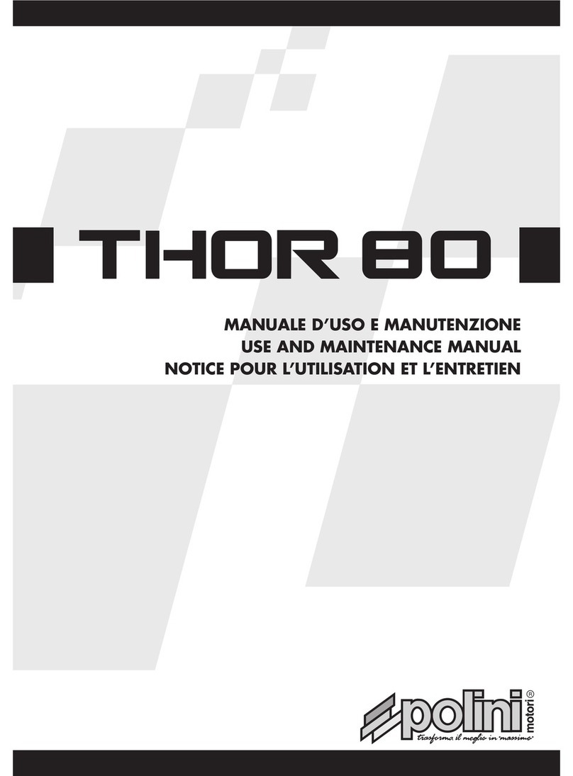 Polini THOR 80 Use and maintenance manual