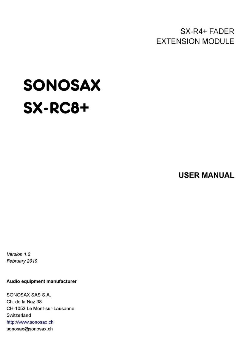 Sonosax SX-RC8+ user manual