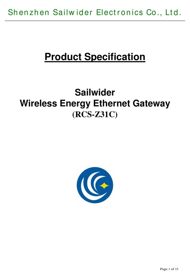 Shenzhen Sailwider Electronics Co., Ltd. RCS-Z31C Product specification