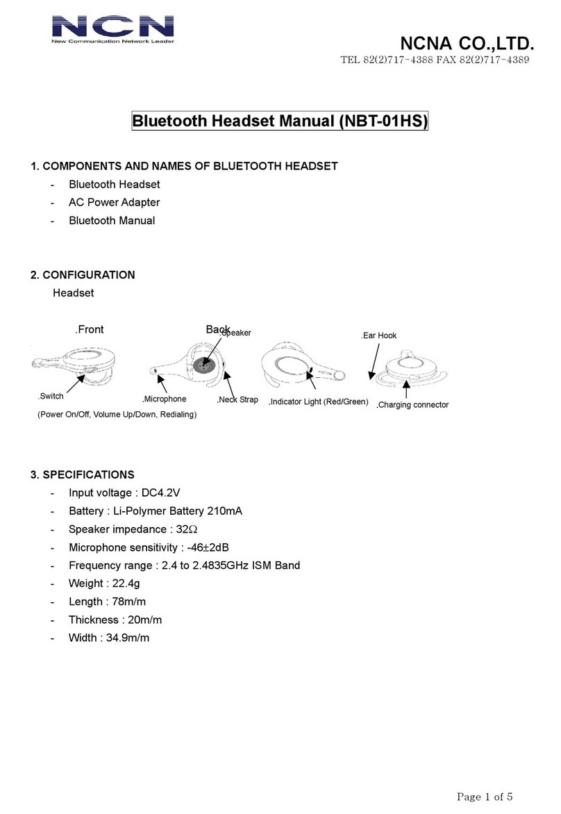 NCNA NBT-01HS manual