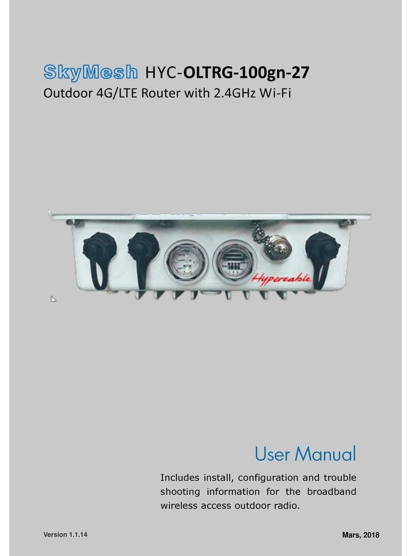 Hypercable SkyMesh HYC-OLTRG-100GN-27 user manual